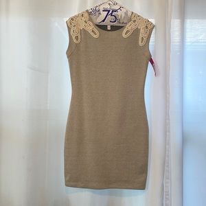 White and grey dress